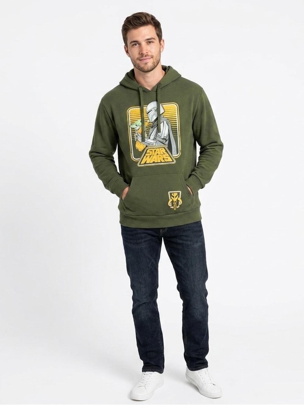 🌟2x Host Pick🌟Olive Green Star Wars Hoodie